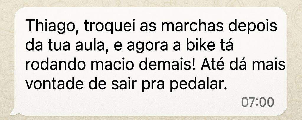 Depoimento de aluno